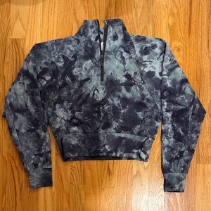 Lululemon Athletica Blue Tie-Dye Quarter-zip